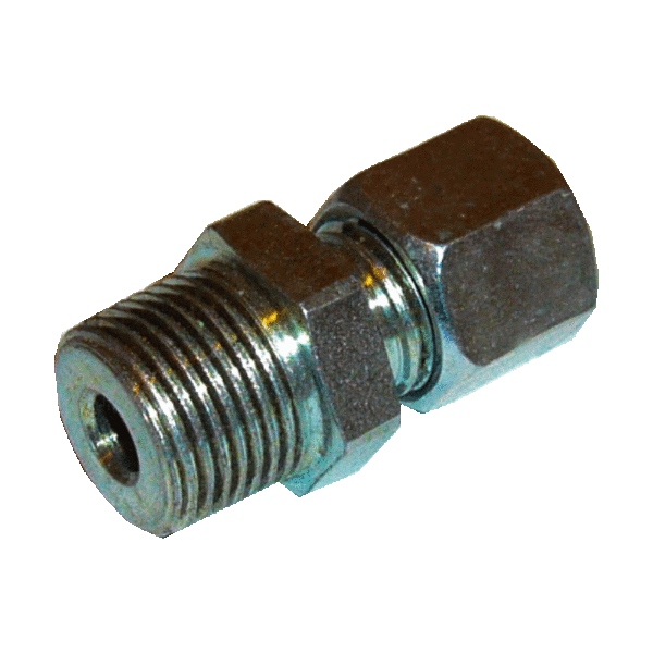 Ermeto Schneidring Verschraubung GEV, verzinkt in verschiedenen Größen 10 mm x R 3/8" ( DN 10 )