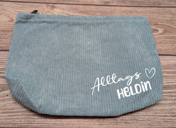 Alltagsheldin | Cordtasche | Kulturbeutel | Cord